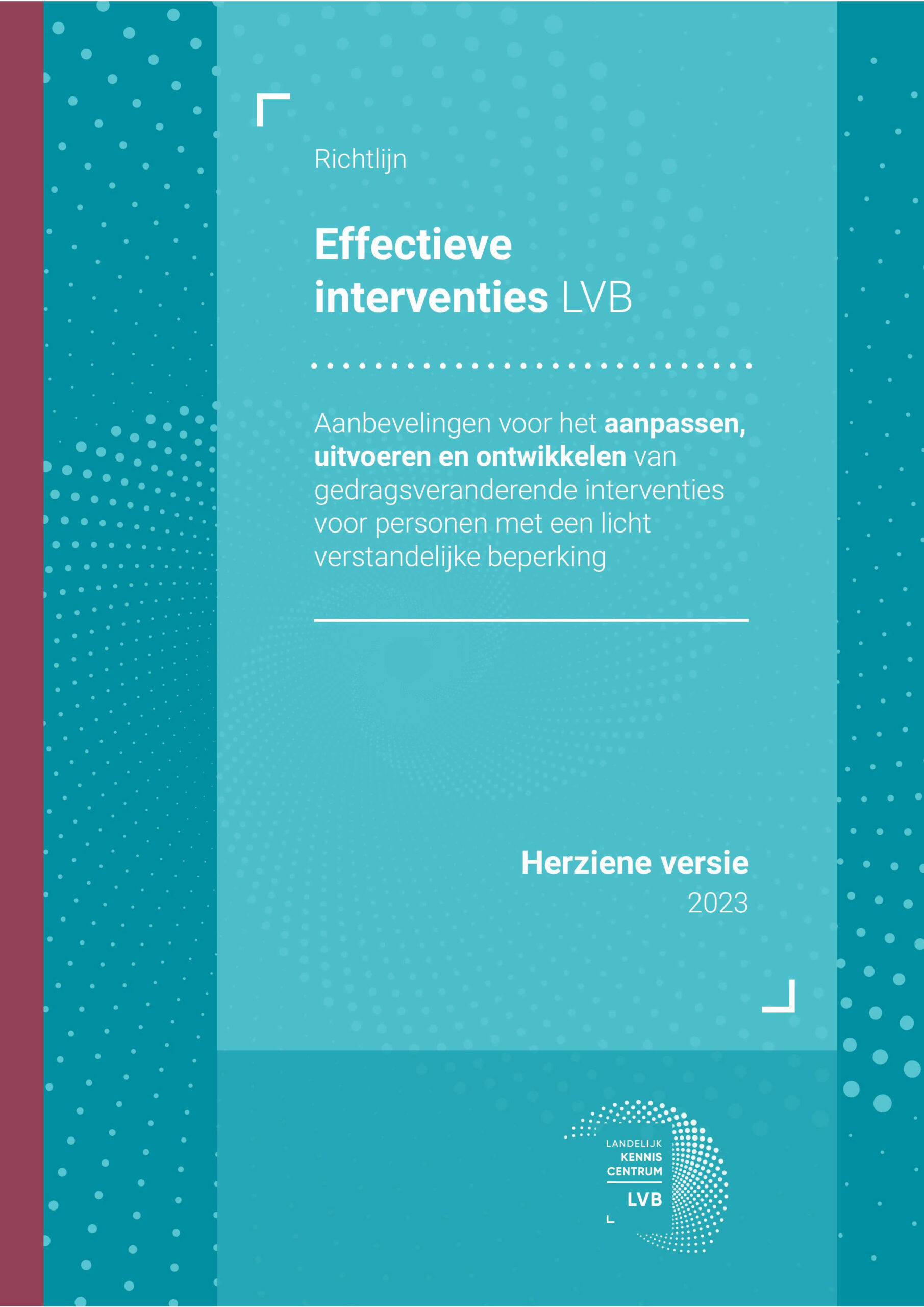 cover Richtlijn effectieve interventies Herzien versie